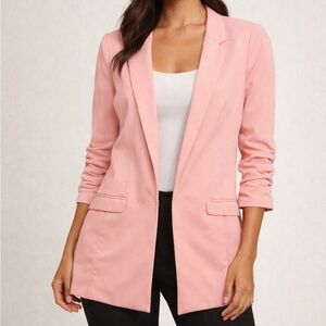 INC International Concepts Peach Open-Front Blazer